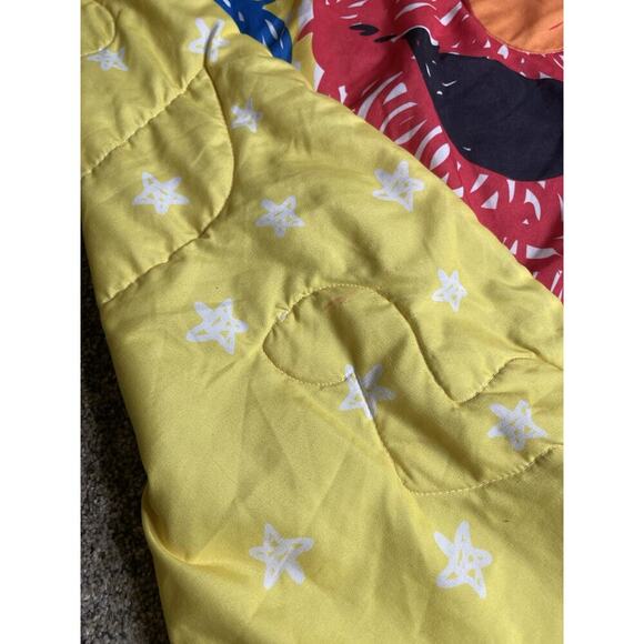 Vintage Sesame Street Character Toddler Quilt Blanket 80s 90s 55in X 39.5in - Picture 4 of 6